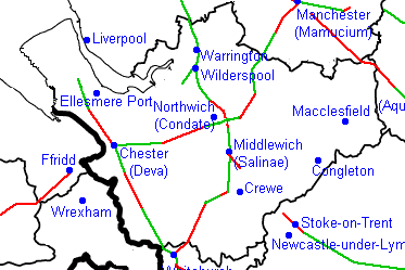 Roman roads of Cheshire