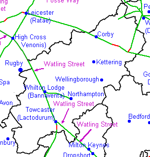 Roman roads of Northamptonshire