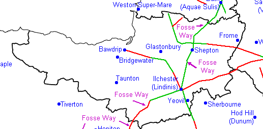 Roman roads of Somerset