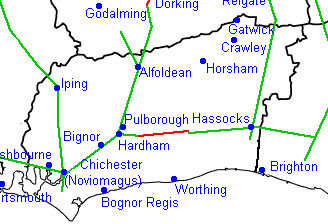 Roman roads of West Sussex