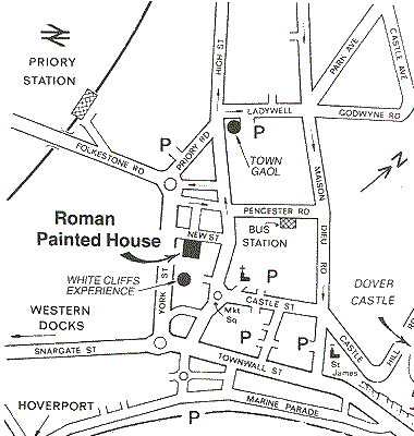 Location of the Roman Painted House