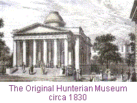 The original Hunterian Museum circa 1830