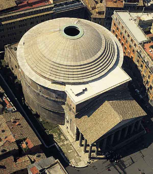 Pantheon aerial view