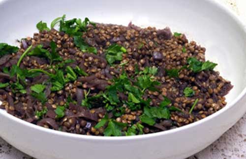 Laganophake (Lentil stew)