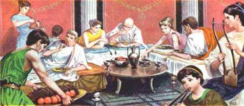 Ancient Roman Dinner Party