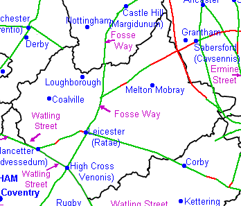 Roman roads of Leicestershire