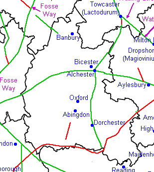 Roman roads of Oxfordshire