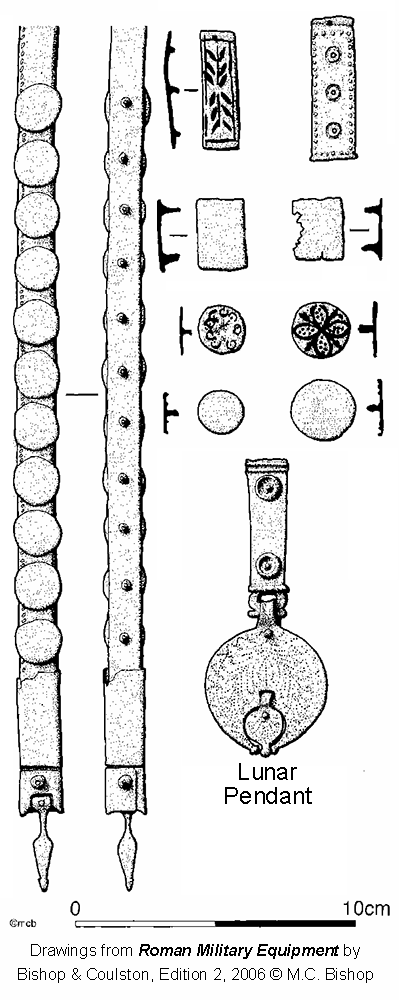 Drawing of baltea, bull and a Lunar penisilium