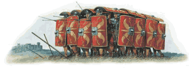 Romans in Britain testudo footer art